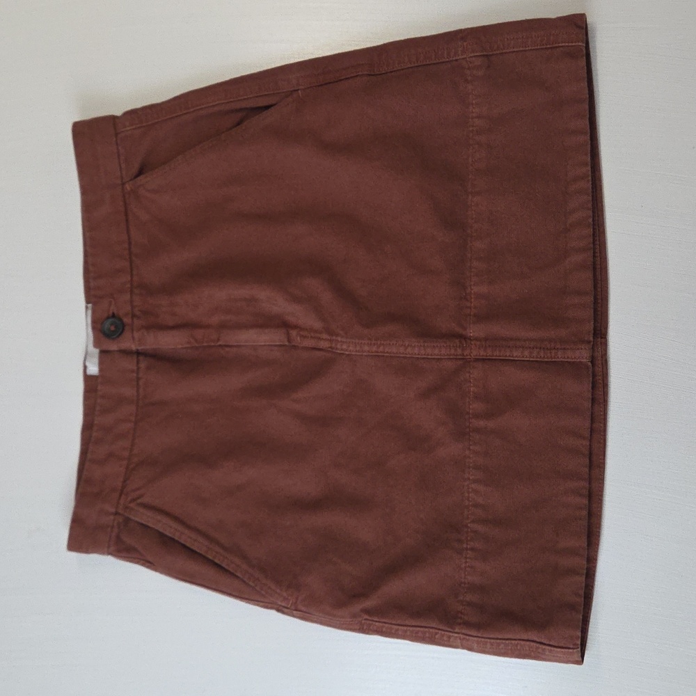 Everlane Brown Canvas Skirt